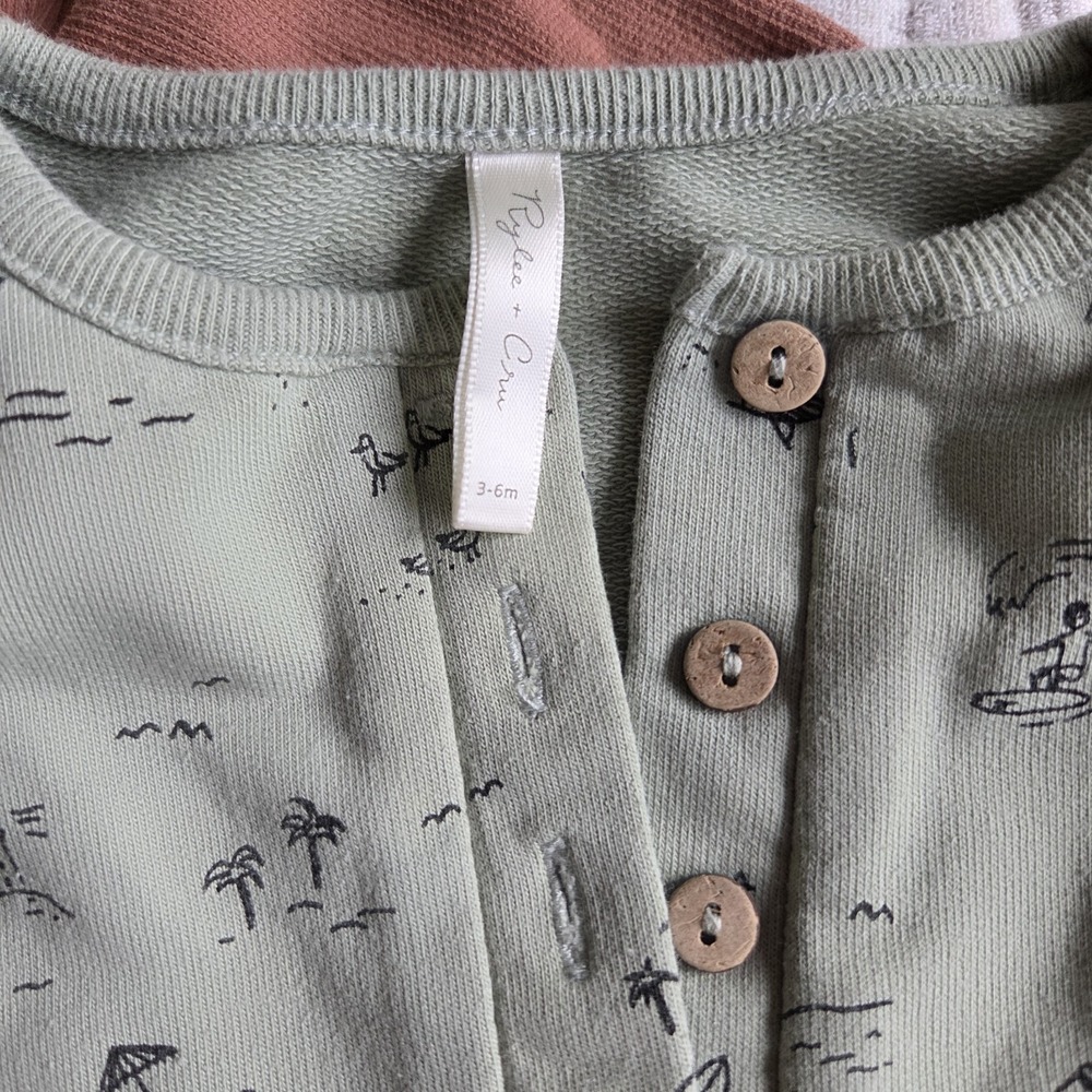 Quincy Mae Organic‎ Cotton Baby Bundle 0-3m + 3-6m Neutral Set - Picture 5 of 12